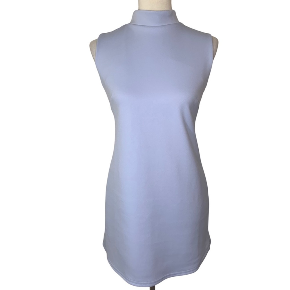 ASOS Pale Lilac Mock Neck Sleeveless Dress